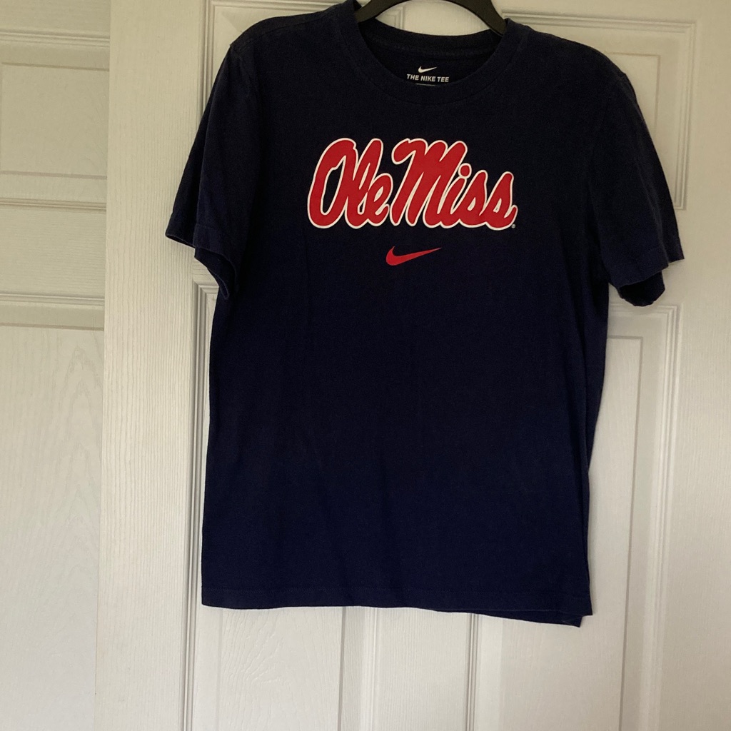 Nike Navy Blue Ole Miss Short Sleeve Tee